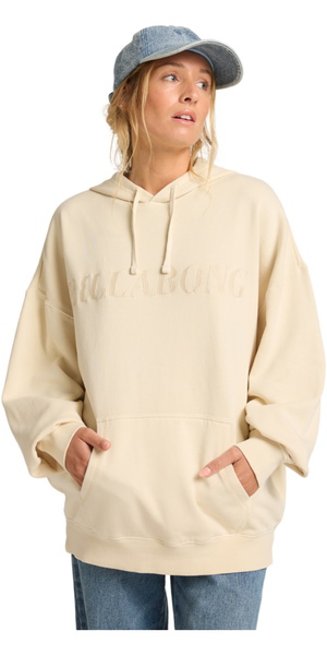 2025 Billabong Womens Hi Tide Dip Hoodie 24B413502 - Whitecap